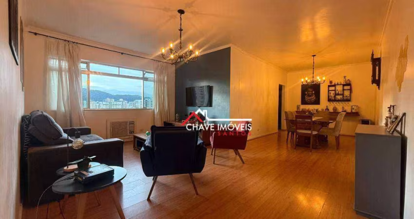Apartamento com 3 dormitórios à venda, 175 m² por R$ 998.000,00 - Gonzaga - Santos/SP