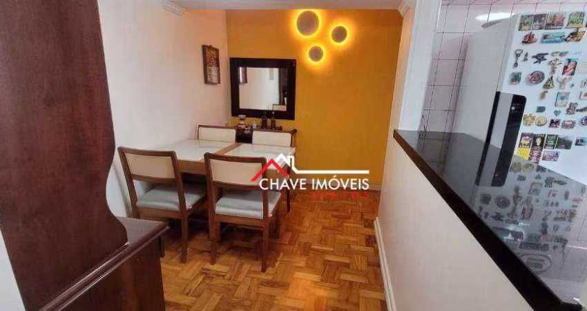 Apartamento com 2 dormitórios à venda, 85 m² por R$ 585.000,00 - Gonzaga - Santos/SP