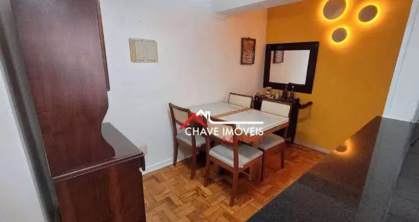 Apartamento com 2 dormitórios à venda, 85 m² por r$ 585.000,00 - gonzaga - santos/sp