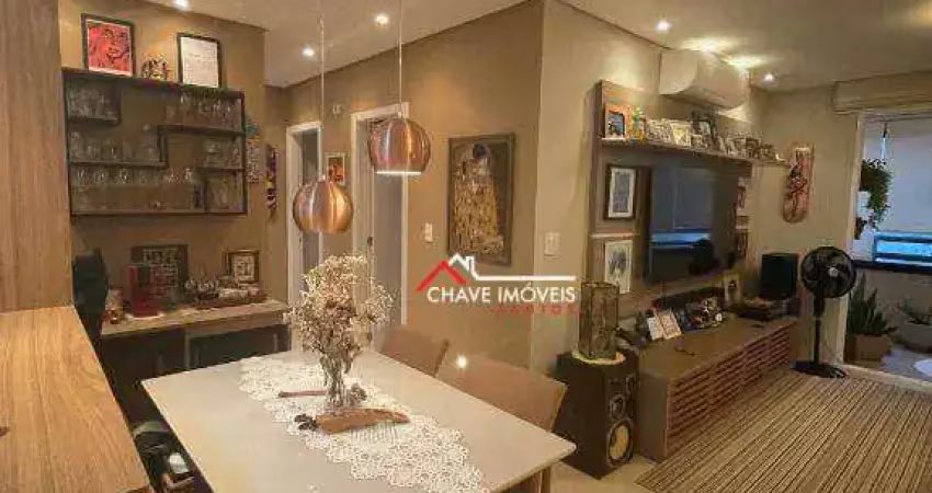 Apartamento com 2 dormitórios à venda, 84 m² por r$ 955.000,00 - embaré - santos/sp
