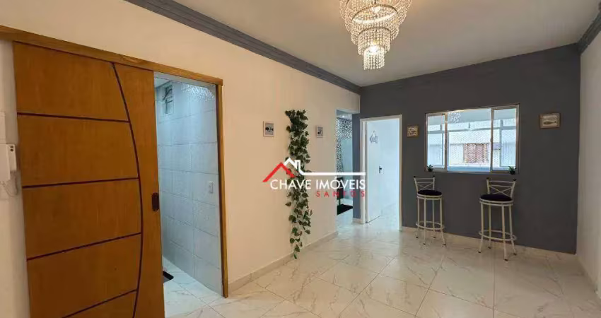 Apartamento com 1 dormitório à venda, 44 m² por R$ 390.000,00 - Ponta da Praia - Santos/SP