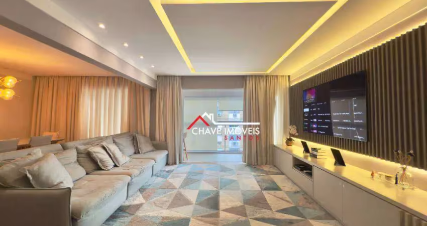 Apartamento com 4 dormitórios à venda, 205 m² por r$ 1.700.000,00 - aparecida - santos/sp
