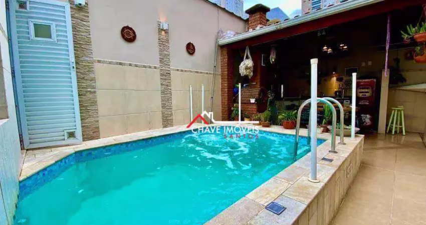 Casa com 3 dormitórios à venda, 317 m² por R$ 1.600.000,00 - Ponta da Praia - Santos/SP