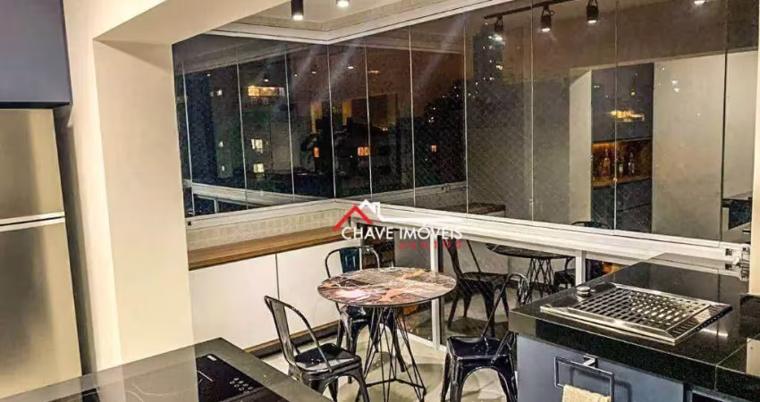 Apartamento com 2 dormitórios à venda, 100 m² por r$ 1.650.000,00 - boqueirão - santos/sp