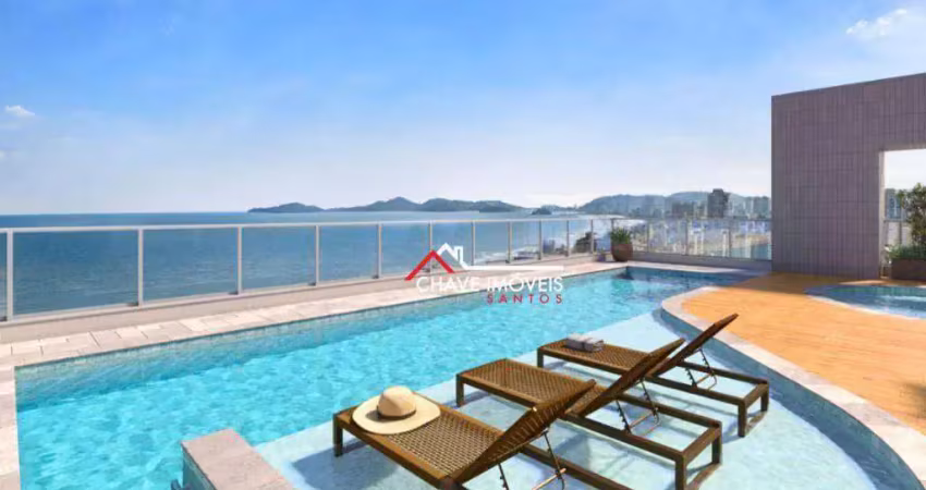 Apartamento com 3 dormitórios à venda, 123 m² por r$ 1.849.000,00 - embaré - santos/sp