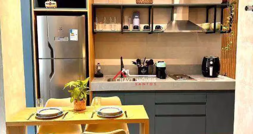 STUDIO NA QUADRA DA PRAIA PARA ALUGAR, 35M² POR R$ 4.500/MÊS - PONTA DA PRAIA- SANTOS/SP