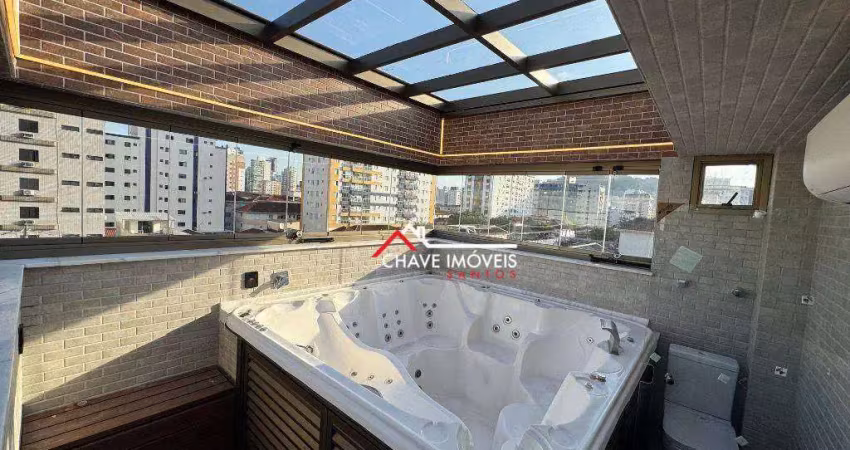 Sobrado com 5 dormitórios, 220 m² - venda por R$ 3.000.000,00 ou aluguel por R$ 20.460,00/mês - Campo Grande - Santos/SP