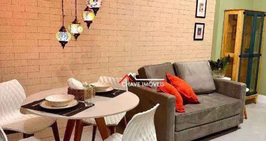 Apartamento com 1 dormitório para alugar, 50 m² por r$ 5.000,02/mês - ponta da praia - santos/sp