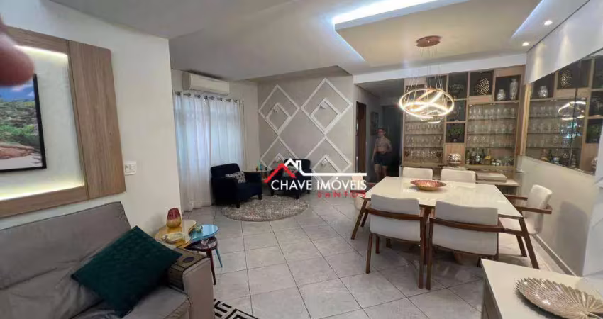 Casa com 3 dormitórios à venda, 183 m² por r$ 1.700.000 - embaré - santos/sp