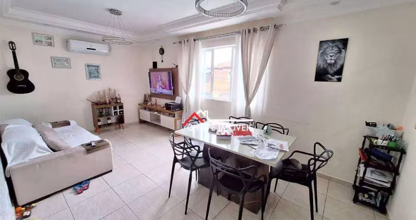Sobrado com 2 dormitórios à venda, 131 m² por r$ 900.000,00 - estuário - santos/sp