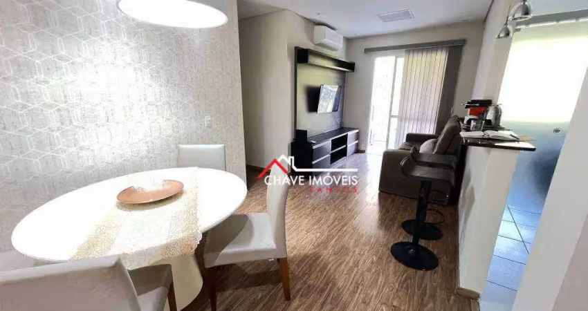 Apartamento com 2 dormitórios para alugar, 64 m² por r$ 4.500,01/mês - marapé - santos/sp