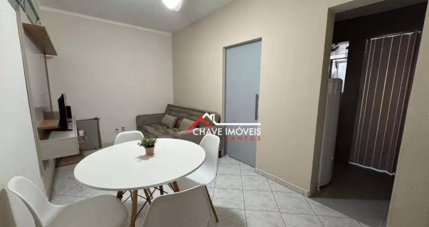 Apartamento com 1 dormitório à venda, 35 m² por r$ 355.000,00 - josé menino - santos/sp