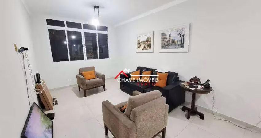 Apartamento à venda com 97m² , 2 dormitórios e 1 vaga de garagem, bairro pompéia  em santos/sp