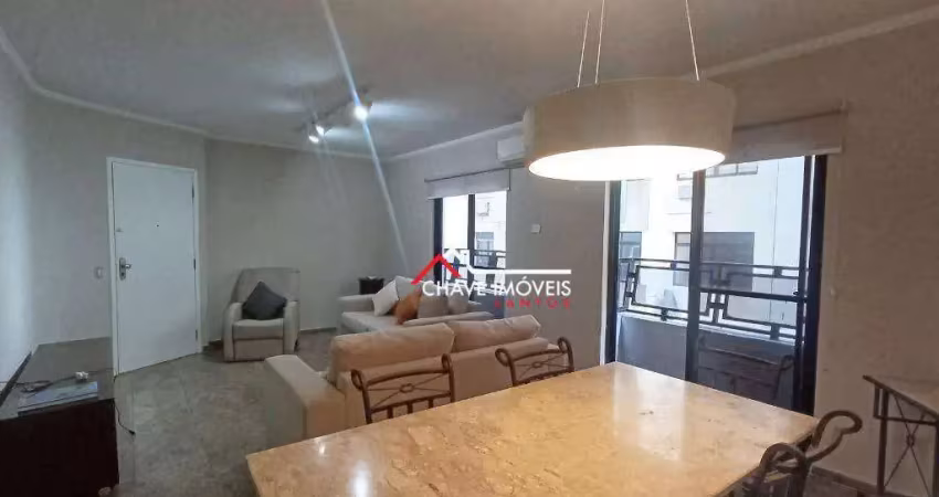 Apartamento com 3 dormitórios à venda, 128 m² por r$ 790.000,00 - pompéia - santos/sp