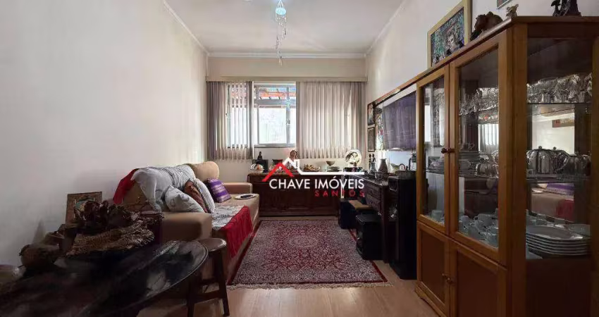 Apartamento com 2 dormitórios à venda, 84 m² por r$ 450.000,00 - gonzaga - santos/sp