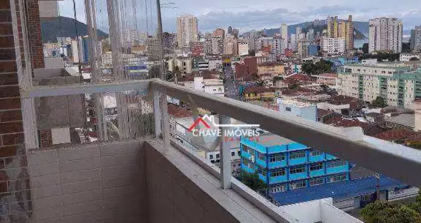Apartamento com 1 dormitório à venda, 44 m² por r$ 329.000,00 - parque bitaru - são vicente/sp