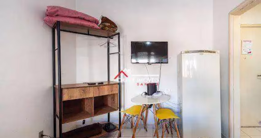 Kitnet com 1 dormitório para alugar, 31 m² por r$ 2.200,02/mês - embaré - santos/sp