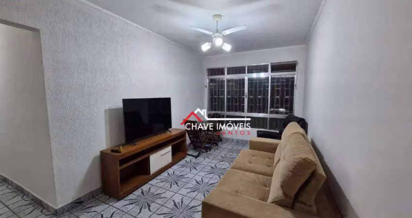 Apartamento com 2 dormitórios para alugar, 107 m² por r$ 3.500,02/mês - aparecida - santos/sp