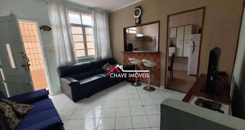 Casa com 2 dormitórios à venda, 70 m² por r$ 415.000,00 - gonzaga - santos/sp