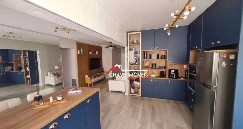 Apartamento com 2 dormitórios à venda, 103 m² por r$ 850.000,00 - ponta da praia - santos/sp