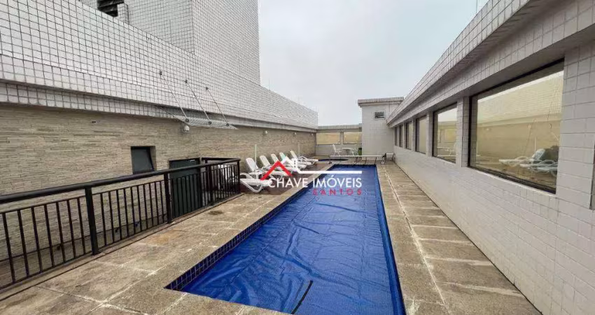Apartamento garden com 2 dormitórios à venda, 240 m² por r$ 1.400.000,00 - josé menino - santos/sp