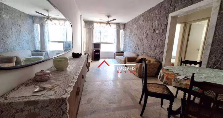 Apartamento com 2 dormitórios à venda, 80 m² por r$ 550.000,00 - aparecida - santos/sp