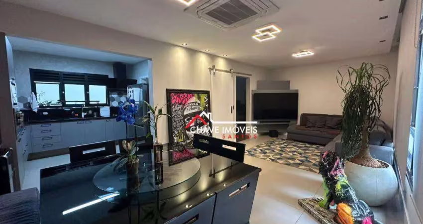 Apartamento com 4 dormitórios à venda, 202 m² por r$ 2.500.000,00 - ponta da praia - santos/sp