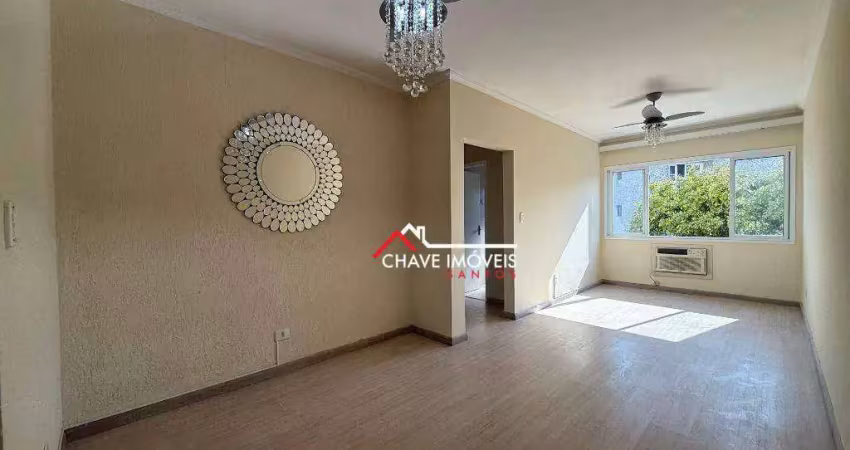 Apartamento com 2 dormitórios, 98 m² - venda por r$ 600.000,00 ou aluguel por r$ 4.000,02/mês - aparecida - santos/sp
