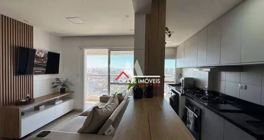 Apartamento com 2 dormitórios à venda, 54 m² por r$ 660.000,00 - vila matias - santos/sp
