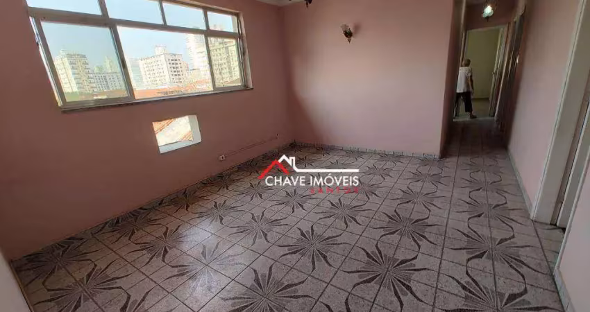 Apartamento com 3 dormitórios à venda, 106 m² por r$ 390.000,00 - campo grande - santos/sp