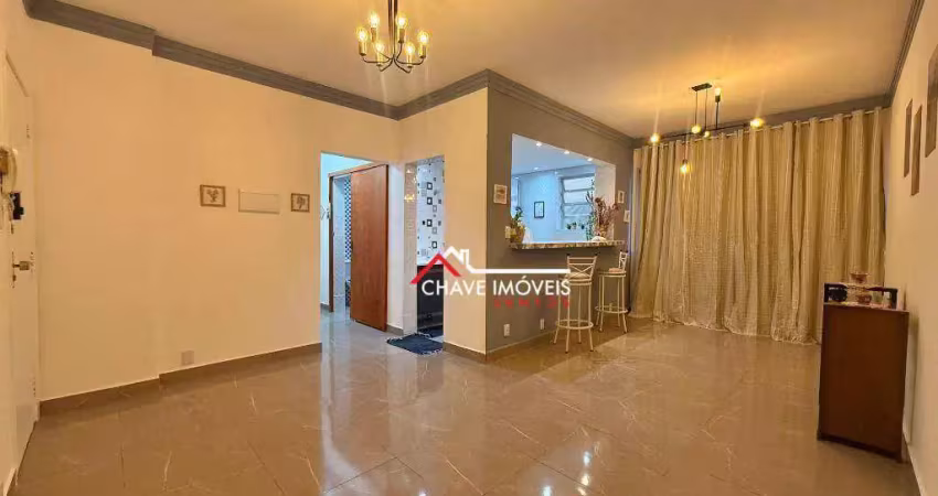 Apartamento com 1 dormitório à venda, 58 m² por r$ 459.000,00 - embaré - santos/sp