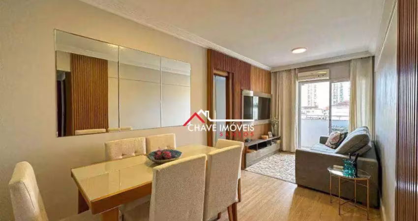 Apartamento com 2 quartos à venda na Rua Alberto Veiga, Marapé, Santos