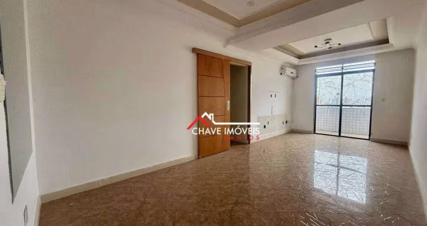 Apartamento com 2 dormitórios para alugar, 174 m² por r$ 4.900,02/mês - aparecida - santos/sp