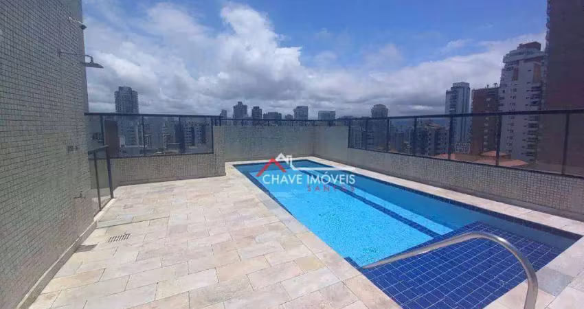 Apartamento com 3 dormitórios à venda, 225 m² por r$ 1.810.000,00 - embaré - santos/sp