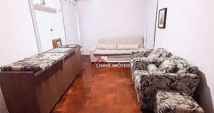 Apartamento com 1 dormitório para alugar, 52 m² por r$ 3.300,02/mês - josé menino - santos/sp
