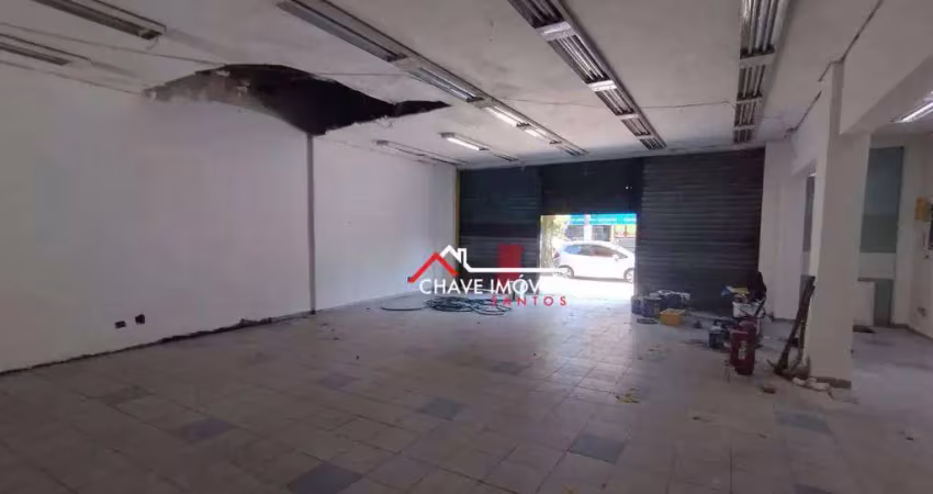 Loja para alugar, 250 m² por r$ 18.000,00/mês - aparecida - santos/sp