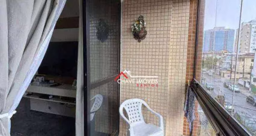 Apartamento com 3 dormitórios à venda, 137 m² por r$ 580.000,00 - aparecida - santos/sp