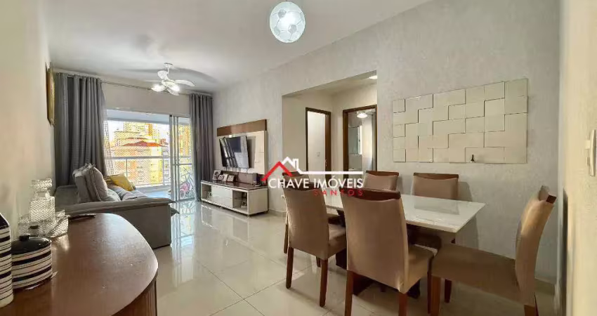 Apartamento com 3 dormitórios à venda, 114 m² por r$ 1.628.000,00 - pompéia - santos/sp