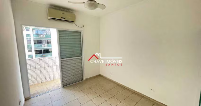 Apartamento com 1 dormitório para alugar, 44 m² por r$ 3.300,02/mês - gonzaga - santos/sp
