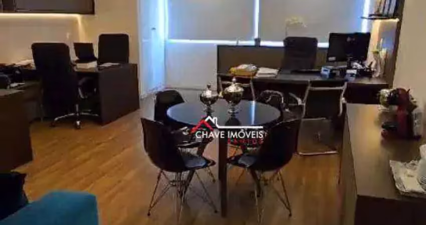 Sala à venda, 48 m² por r$ 607.000,00 - boqueirão - santos/sp