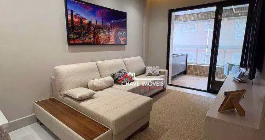 Apartamento com 2 dormitórios à venda, 75 m² por r$ 1.150.000,00 - josé menino - santos/sp