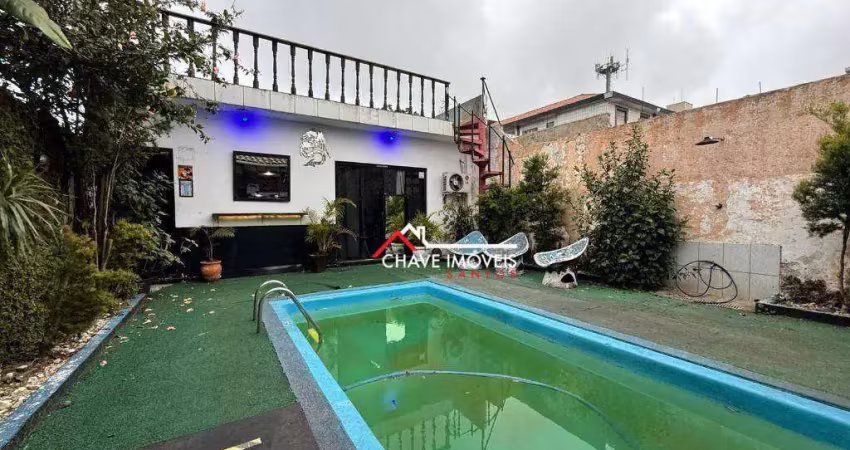 Casa à venda, 350 m² por r$ 1.850.000,00 - macuco - santos/sp