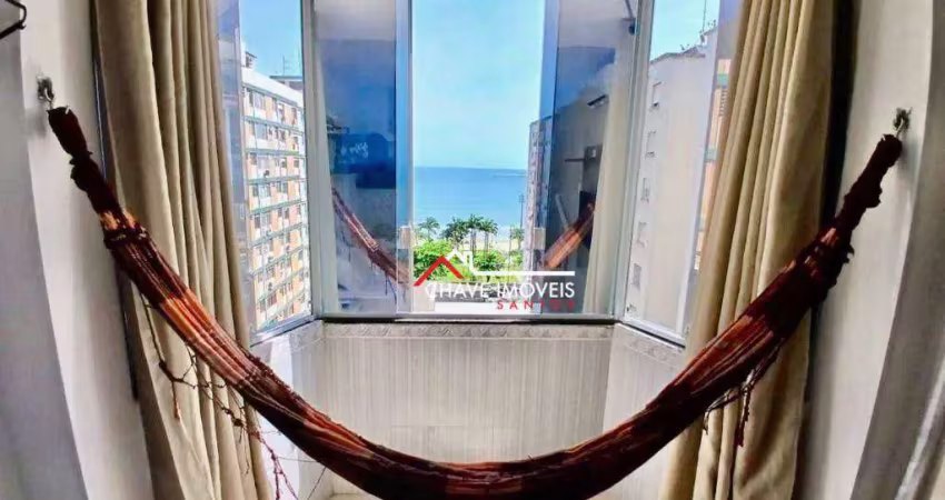 Studio com 1 dormitório à venda, 25 m² por r$ 350.000,00 - embaré - santos/sp