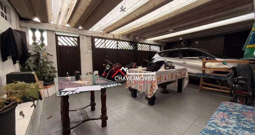 Casa com 3 dormitórios à venda, 175 m² por r$ 600.000,00 - vila são jorge - santos/sp