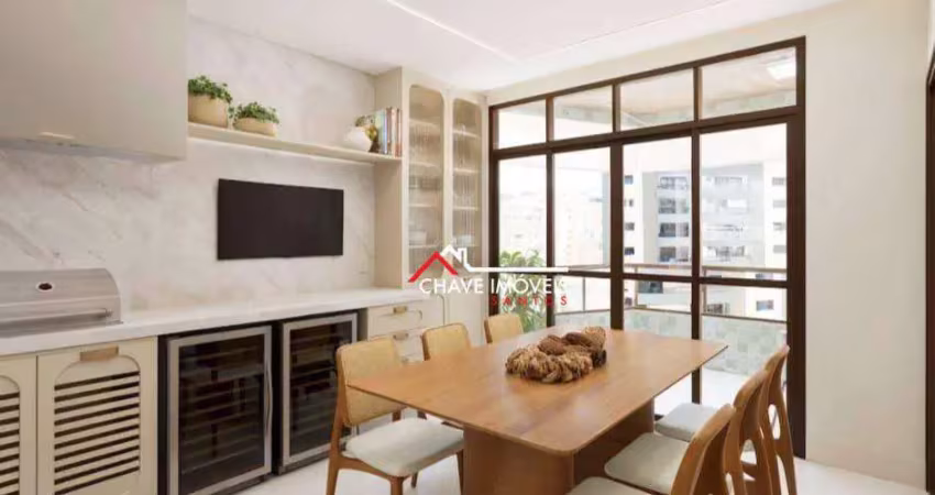 Apartamento com 4 dormitórios à venda, 291 m² por r$ 4.290.000,03 - embaré - santos/sp