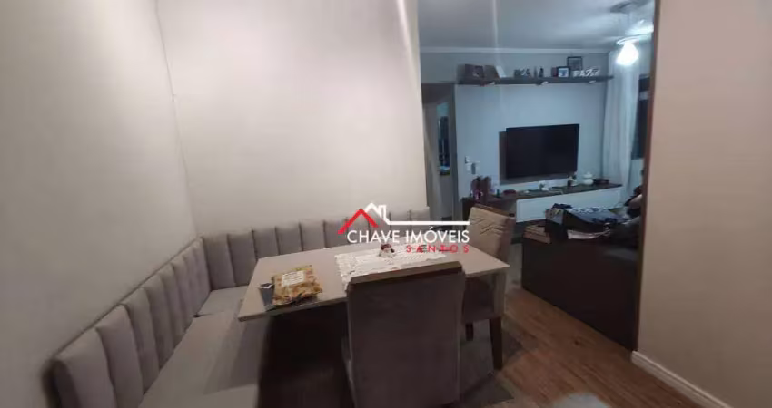 Apartamento com 2 dormitórios à venda, 57 m² por r$ 265.000,00 - saboó - santos/sp