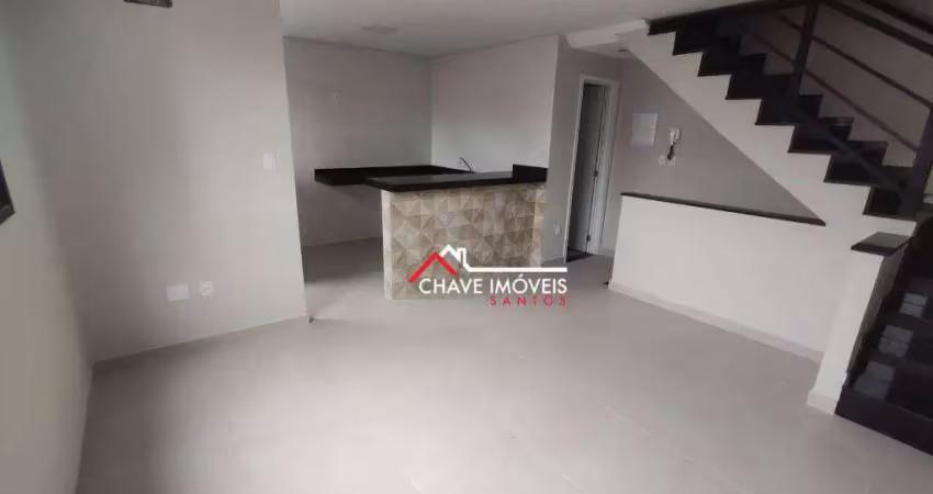 Village com 2 dormitórios à venda, 95 m² por r$ 620.000,00 - campo grande - santos/sp