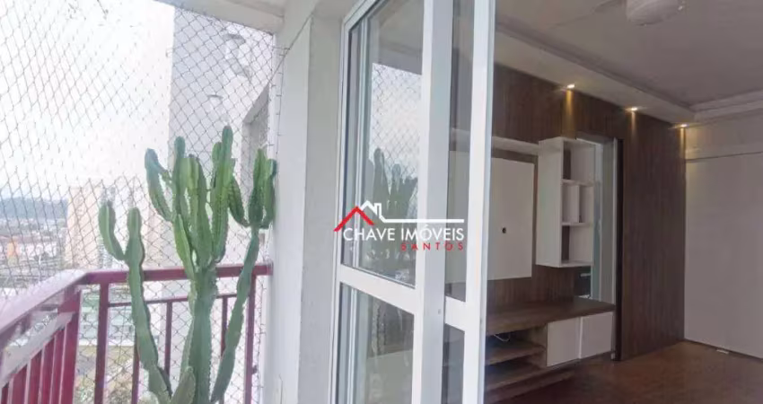 Apartamento com 2 dormitórios à venda, 49 m² por r$ 360.000,00 - castelo - santos/sp