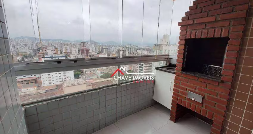 Apartamento com 3 dormitórios à venda, 70 m² por r$ 590.000,00 - aparecida - santos/sp