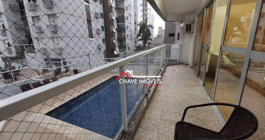 Apartamento com 4 dormitórios à venda, 212 m² por r$ 1.275.000,00 - aparecida - santos/sp